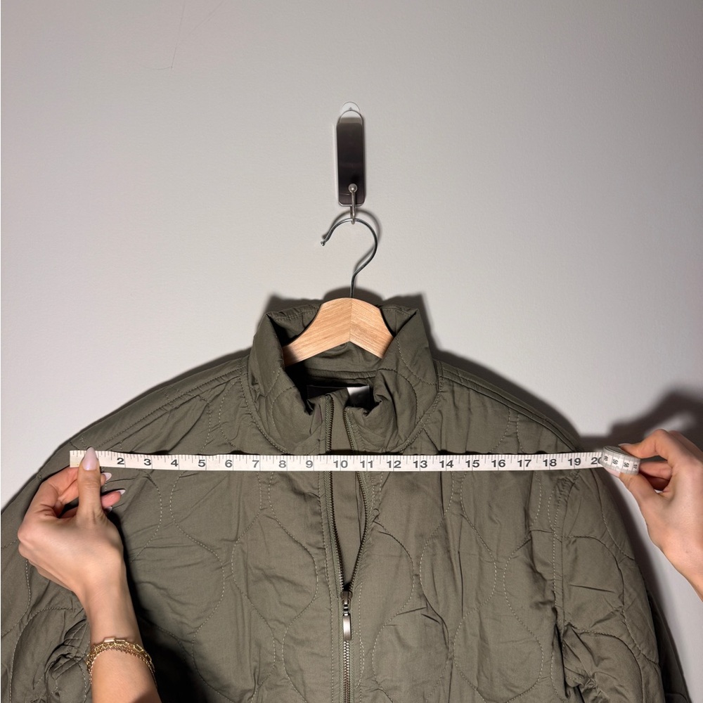 NWT Lucky Brand Quilted Jacket in Olive Women’s Medium - Picture 8 of 8